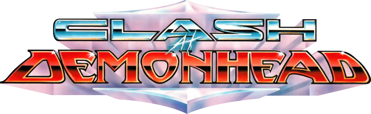 Clash at Demonhead logo for NES